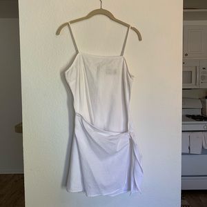 Asos Linen Wrap Front Dress